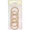 Go Anelli in legno fatti a mano - 55 mm - 5 pezzi