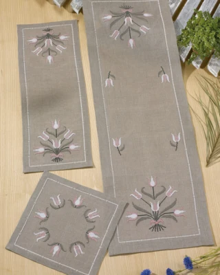 Kit da Ricamo Tulipani 32 x 98 cm