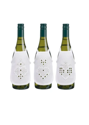 Kit Ricamo Hardanger cuore argento 10 x 15 cm