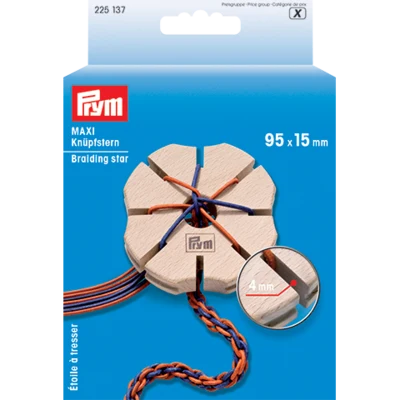 Prym Stella annodatrice, legno, maxi (95 mm)
