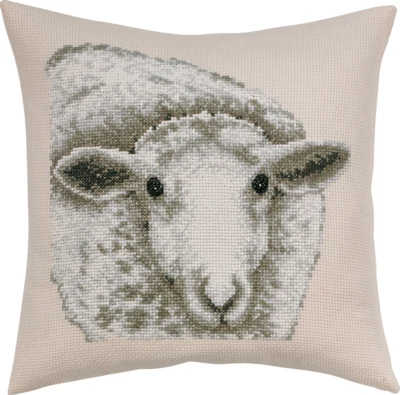 Kit Ricamo Pecora Bianca 40 x 40 cm