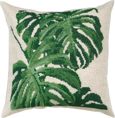 Kit Ricamo Monstera 40x40 cm