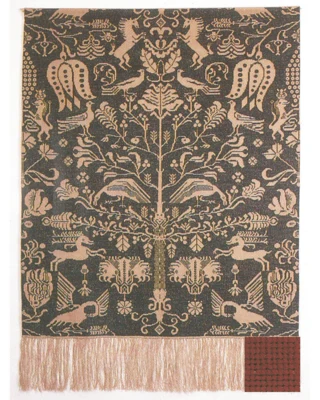 Kit da ricamo Beidewand rosso 101 x 140 cm