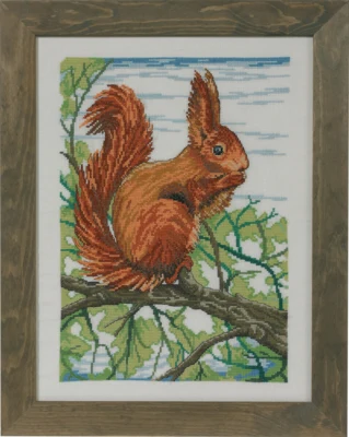 Kit da ricamo Scoiattolo R5492 31 x 41 cm