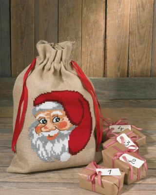 Kit Ricamo Sacco Natalizio 39 x 55 cm