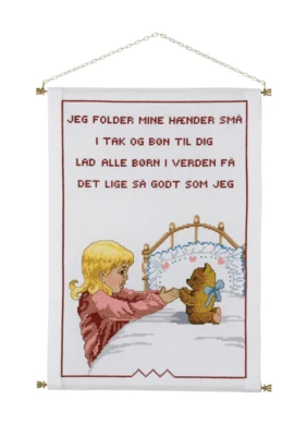 Kit da Ricamo Preghiera della Sera P R 5205/28 28 x 40 cm