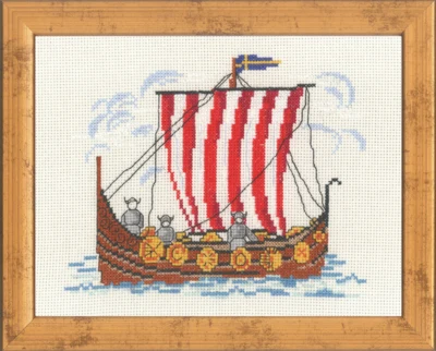 Kit di Ricamo Nave Vichinga svedese 535 221 x 26 cm