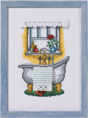 Kit da Ricamo Bagno 20 x 28 cm R5386
