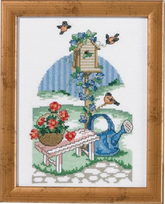 Kit per Ricamo Casetta per Uccelli R5352 18 x 23 cm