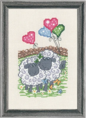Kit di Ricamo Celebrazione Pecora 15 x 22 cm