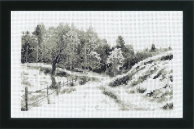 Kit da Ricamo Strada di Campagna 15 x 24 cm