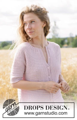 267-32 Rose Cloud Cardigan by DROPS Design