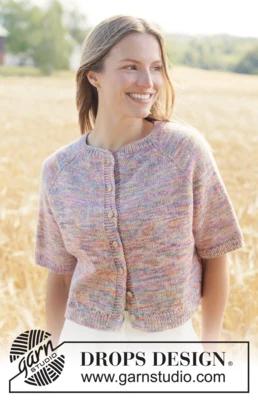 267-22 Fairytale Summer Cardigan by DROPS Design