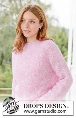 267-12 Rose Sugar Sweater by DROPS Design