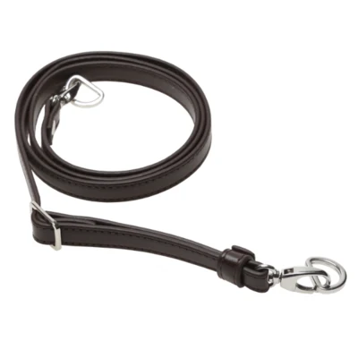 Go Handmade Tracolla per Borsa 130 cm, 12 mm, Nero, Argento
