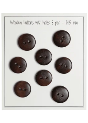 Go Handmade Bottoni in legno - UFO: 15 mm