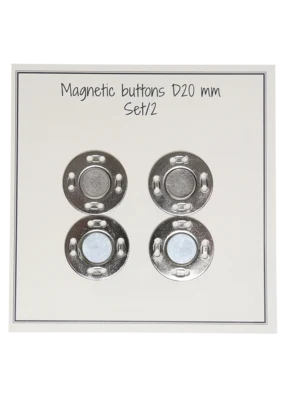 Go Handmade Bottoni Magnetici Argento
