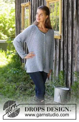 194-20 Giacca casual a rombi di DROPS Design