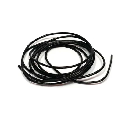 HobbyArts Cordino in pelle, 1 m, Nero 1.00 mm