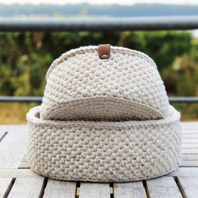 Go fatto a mano Moss Stitch Curve Round