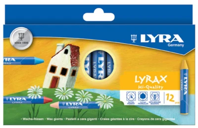 Lyra Lyrax Farvekridt, 12 stk
