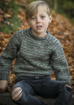 136-7 Maglia Melange Bambino Boy