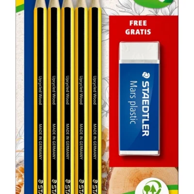 STAEDTLER Noris Pencils HB & Gomma, 5 + 1 pz