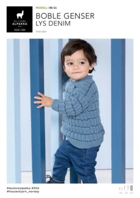 DSA65-11 Maglione Bubble Denim chiaro