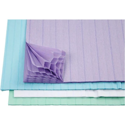 Carta a fisarmonica Viola chiaro / Bianco / Azzurro / Verde chiaro