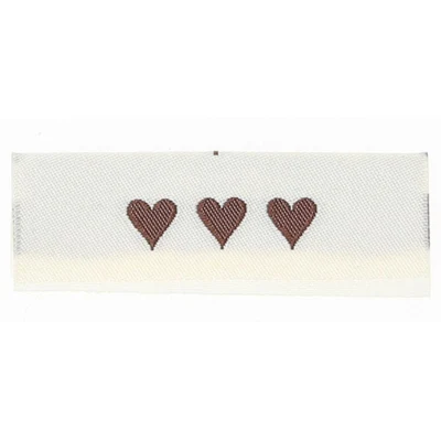 Go Handmade Etichetta Intrecciata, Doppia Faccia, 50 x 11,5 mm, 10 pezzi Lato posteriore