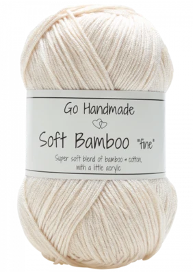 Go Handmade Soft Bamboo Fine 17320 Bianco sporco