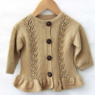 Vai a balza in pizzo cardigan fatto a mano