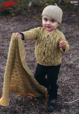 92307 Baby Set - Cardigan, Cappello e Coperta