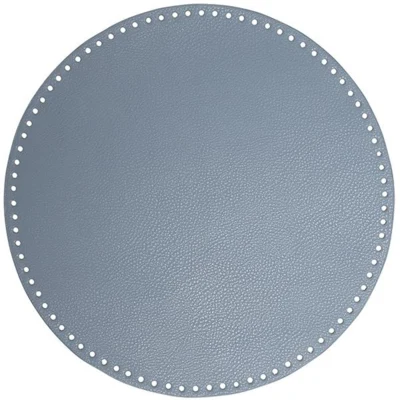 Go Handmade Base per Borsa/Cesta, Pelle PU, Rotonda, 35 cm 22408 Blu