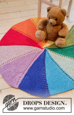 Tappeto con ruota dei colori 35-5 di DROPS Design