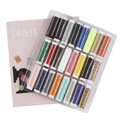 Set di filati per cucire, 24 colori