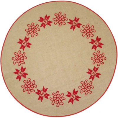 Juletræstæppe Broderikit Julestjerner