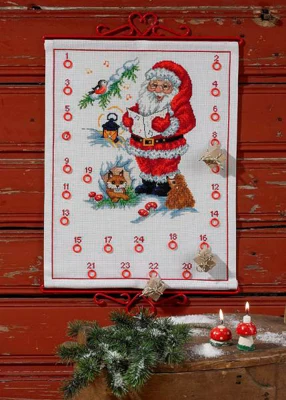 Broderikit Syngende julemand