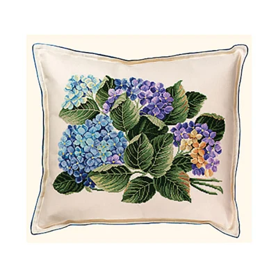 Broderikit Pude Hortensie
