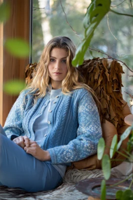 DSA77-09 Cardigan Marte Blu