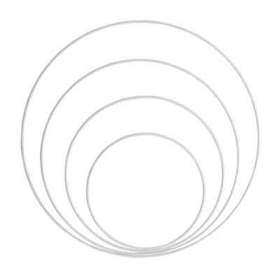 Metal Ringe Mix Hvid