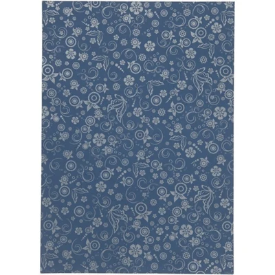 Carta, A4, stampa argento sbiadita Blu scuro