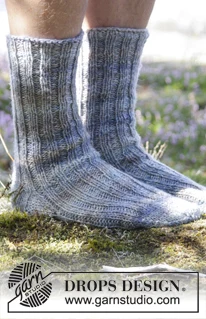 River Socks by DROPS Design