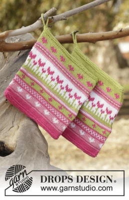178-19 Always Spring Potholder by DROPS Design