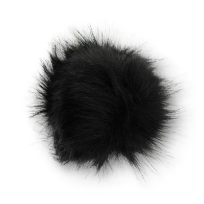 Pompon Akryl, 12 cm Nero