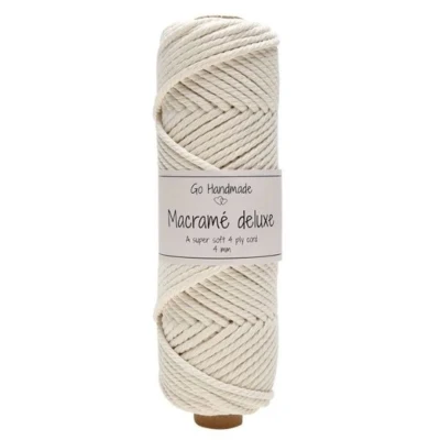 Go Handmade Macramé Garn Deluxe 50 m, 4 mm