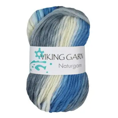 Viking Naturgarn 621 Multi grigio/blu