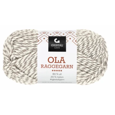 Gjestal Ola Raggegarn 704 Beige/natura fresata