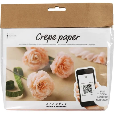 Mini DIY Kit Carta Crespa - Garofani