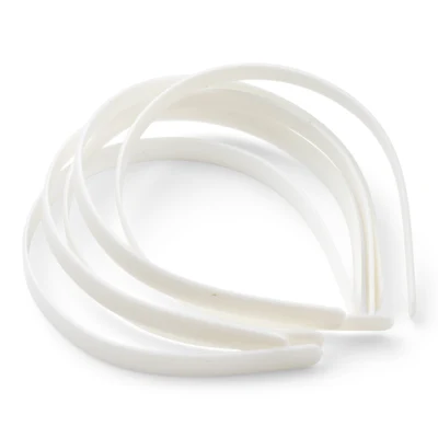 HobbyArts Cerchietto, Bianco, 12 mm, 5 pezzi